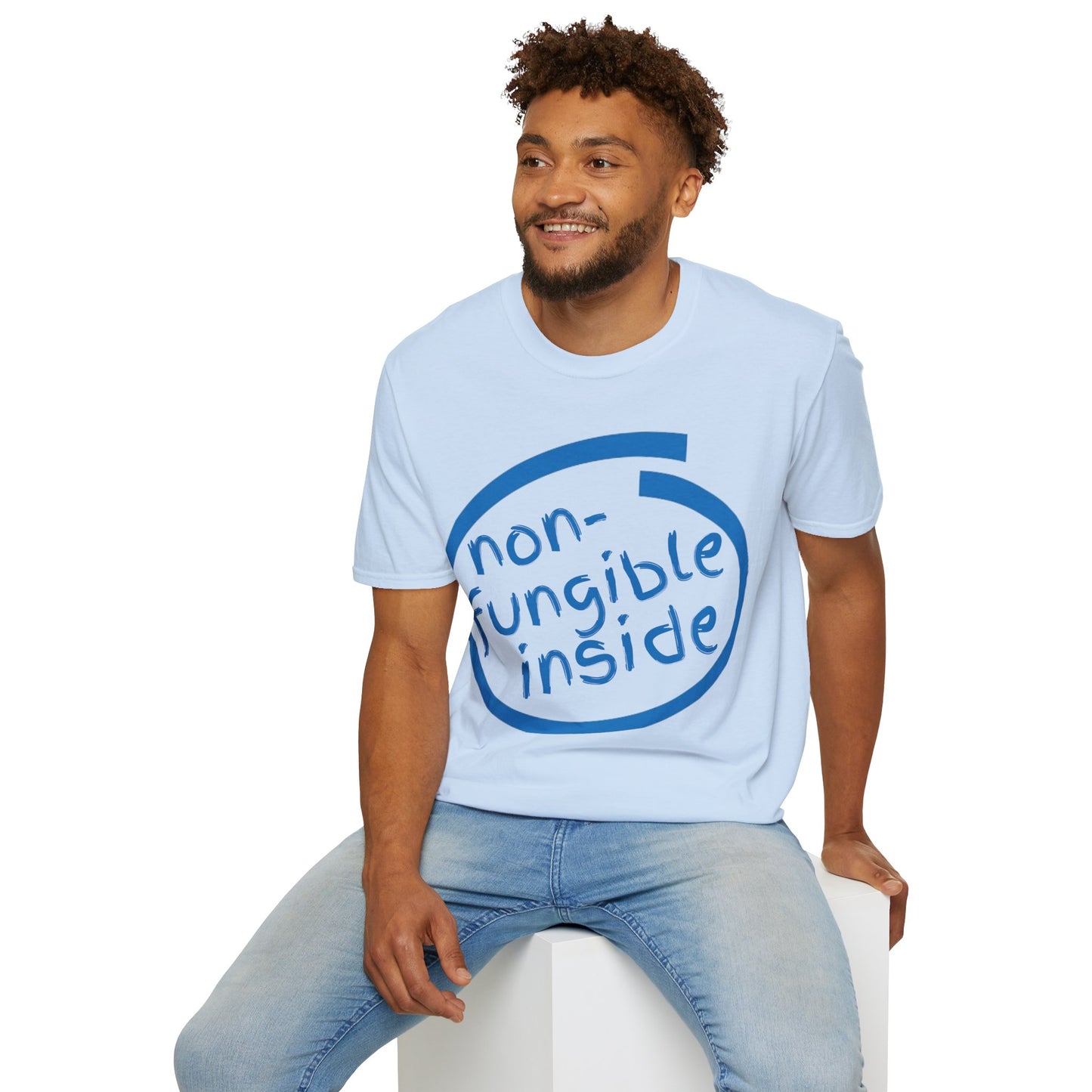 Non-Fungible Inside Light colors Unisex T-Shirt by cypherpunkgear.com