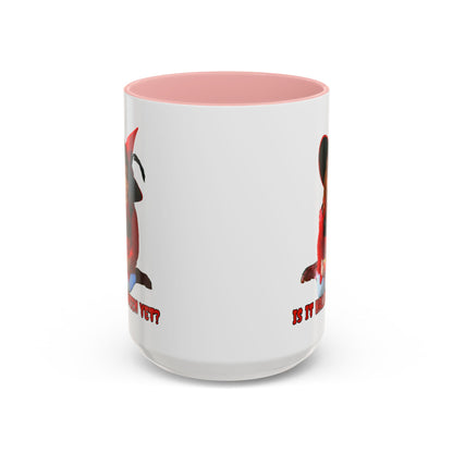 Is it Halloween yet? White Accent Mug by CreepyCrafts.boo
