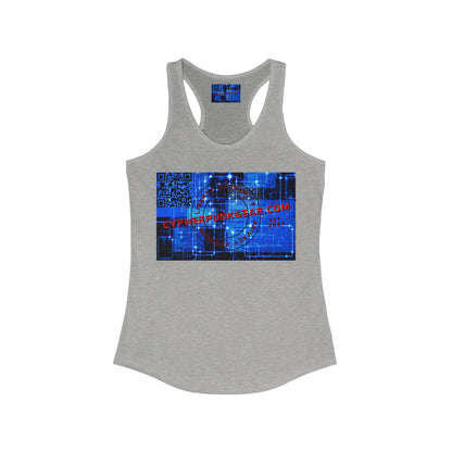¡Equipo Cypherpunk! Camiseta sin mangas ideal con espalda cruzada para mujer