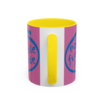Non-Fungible Inside Pink Accent Mug by cypherpunkgear.com