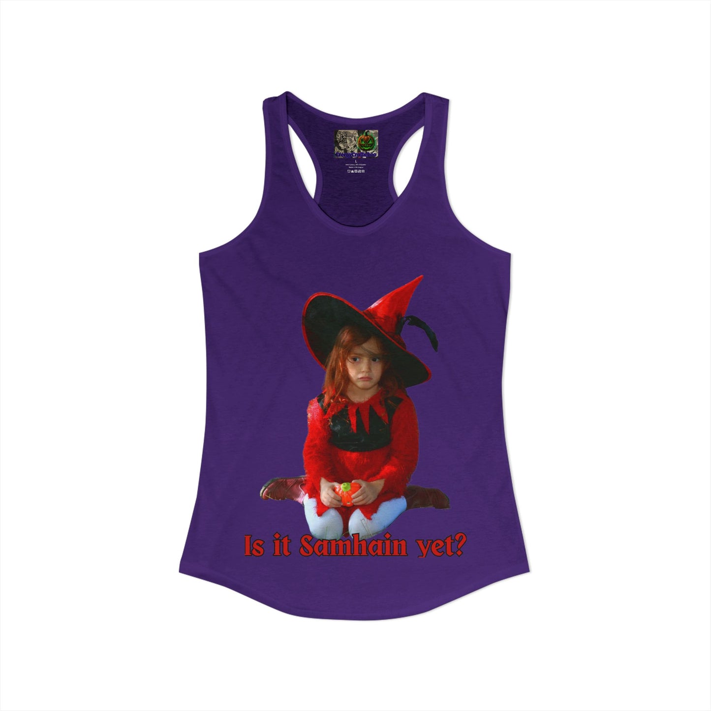 Is it Samhain yet? Women's Racerback Tank Top by CreepyCrafts.boo