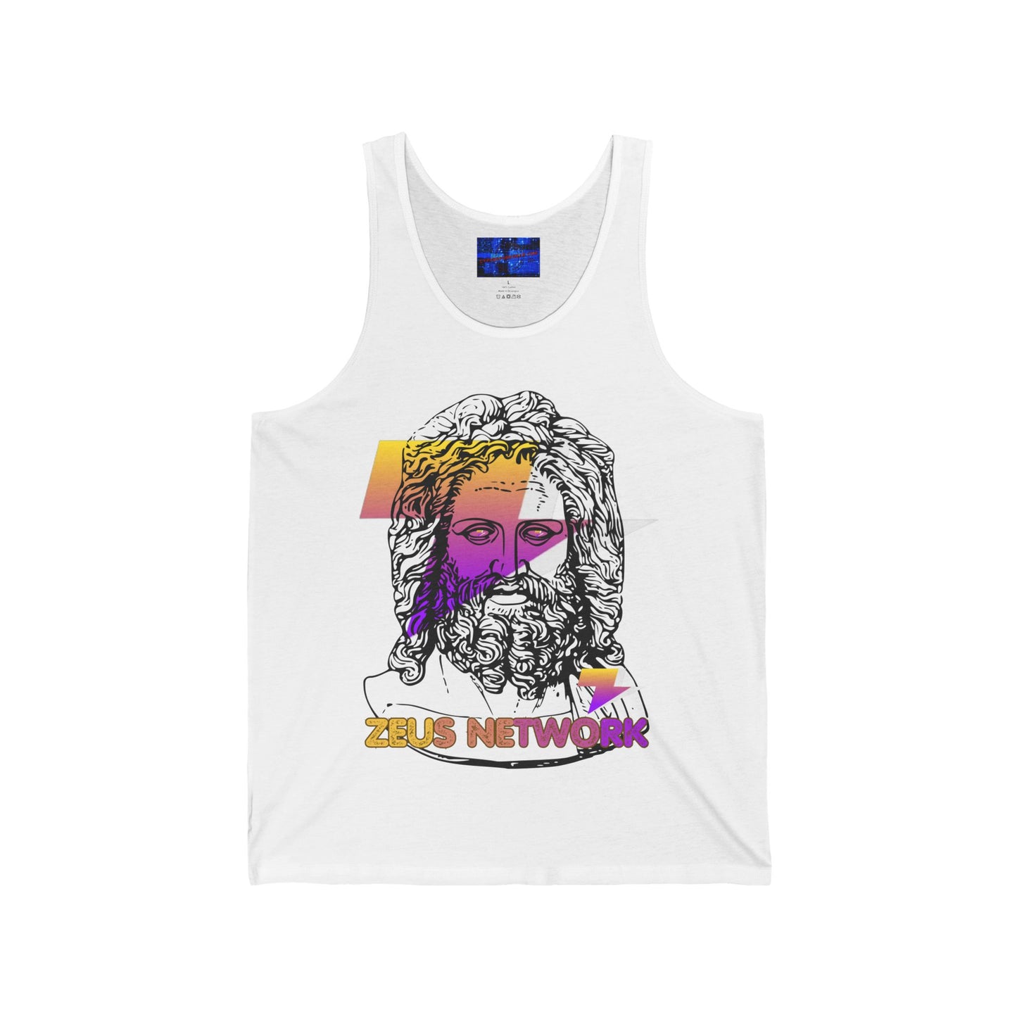 Zeus Network Unisex Jersey Tank Top by cypherpunkgear.com
