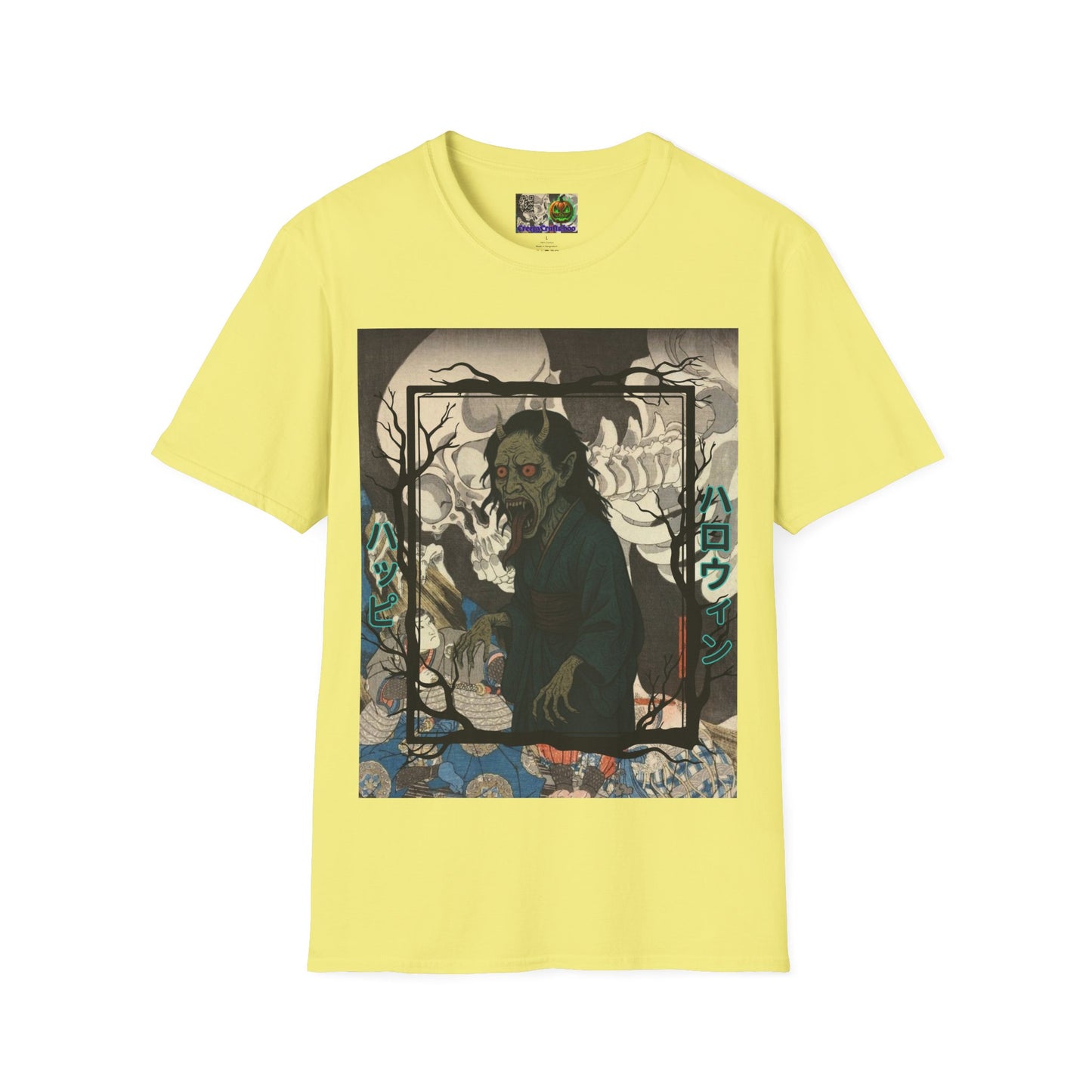 Yōkai Happy Halloween Light colors Unisex T-Shirt by CreepyCrafts.boo