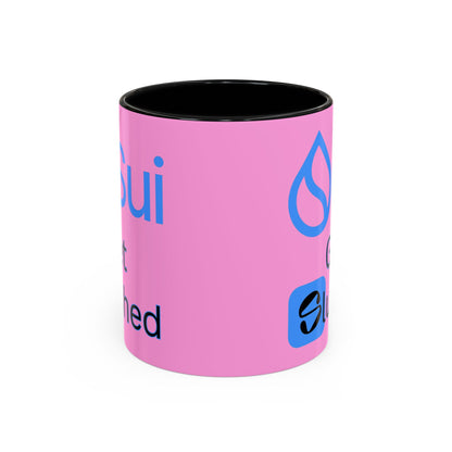 Sui: Get Slushed Pink Accent Mug by cypherpunkgear.com