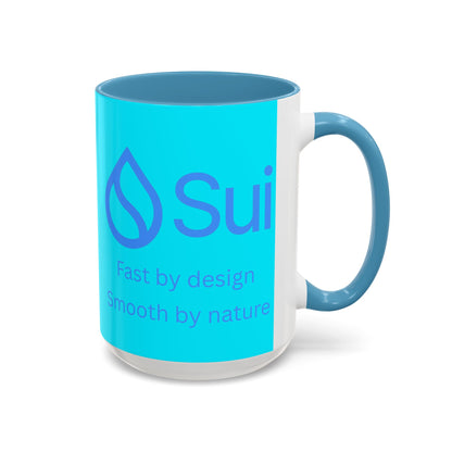 SUI Light Blue Accent Mug by cypherpunkgear.com