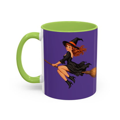 Hazel Hex Purple Accent Mug by CreepyCrafts.boo