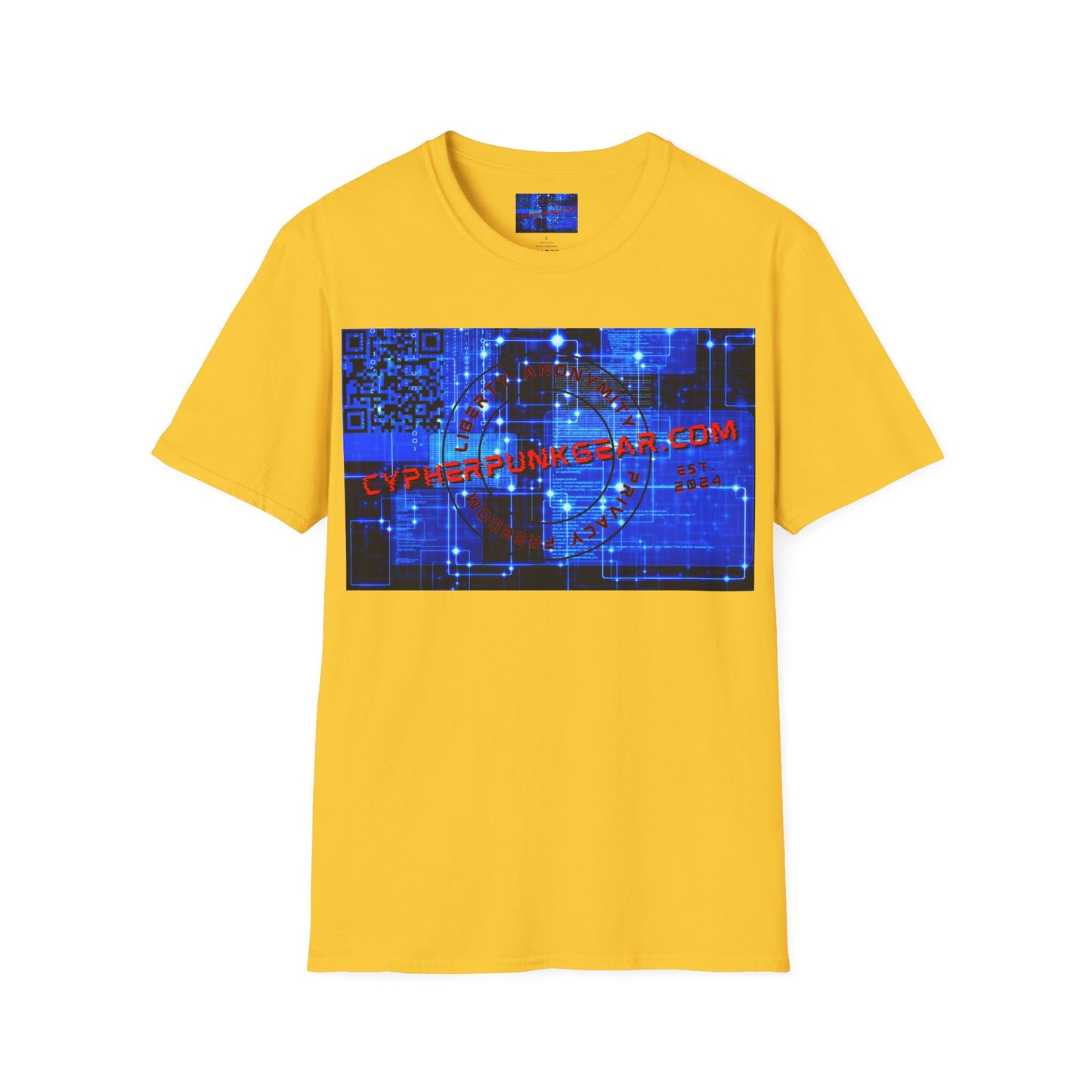 Cypherpunkgear.com logo Light colors Unisex T-Shirt by cypherpunkgear.com