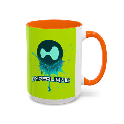 HYPE Drip Yellow Accent Mug by cypherpunkgear.com