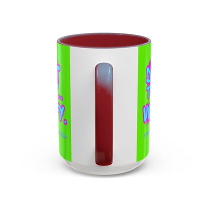 Don't Trust...Verify. Green Accent Mug by cypherpunkgear.com