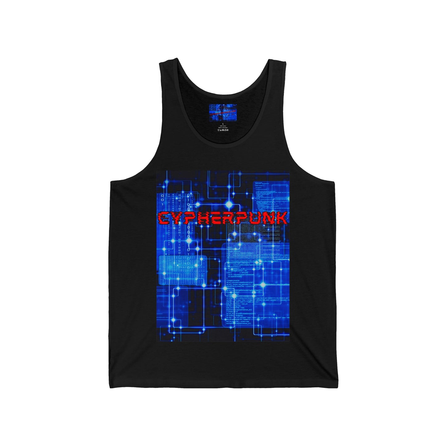 Cypherpunk Unisex Jersey Tank Top by cypherpunkgear.com