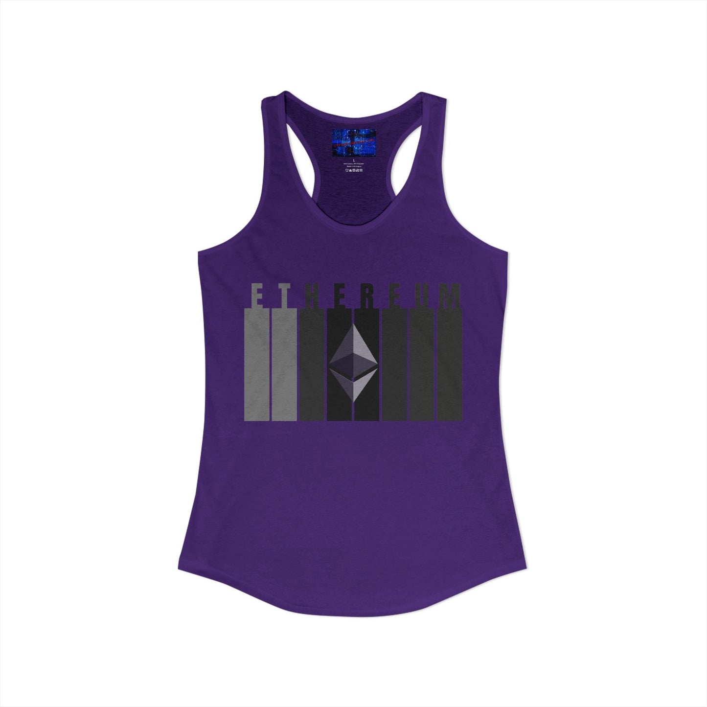 Ethereum (ETH) Women's Racerback Tank Top by cypherpunkgear.com