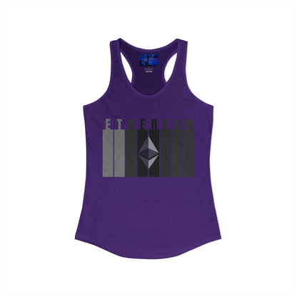 Ethereum (ETH) Women's Racerback Tank Top by cypherpunkgear.com