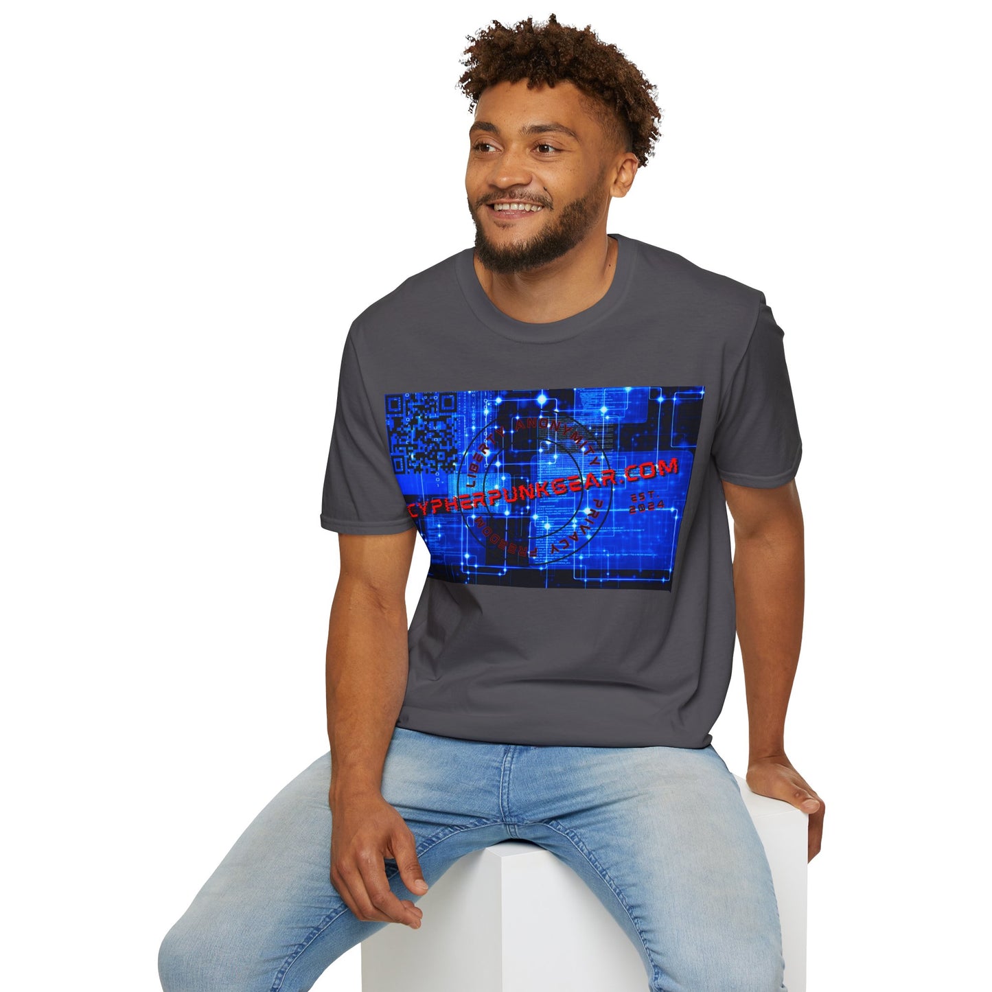 Cypherpunkgear.com logo Dark colors Unisex T-Shirt by cypherpunkgear.com