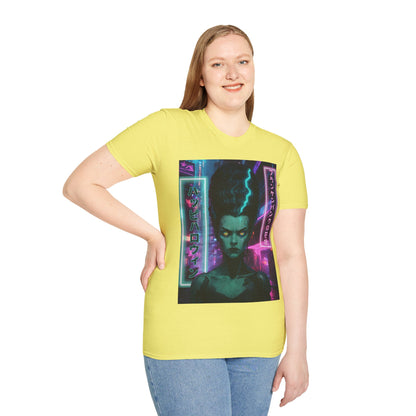 Bride of Frankenpunk Light colors Unisex T-Shirt by CreepyCrafts.boo