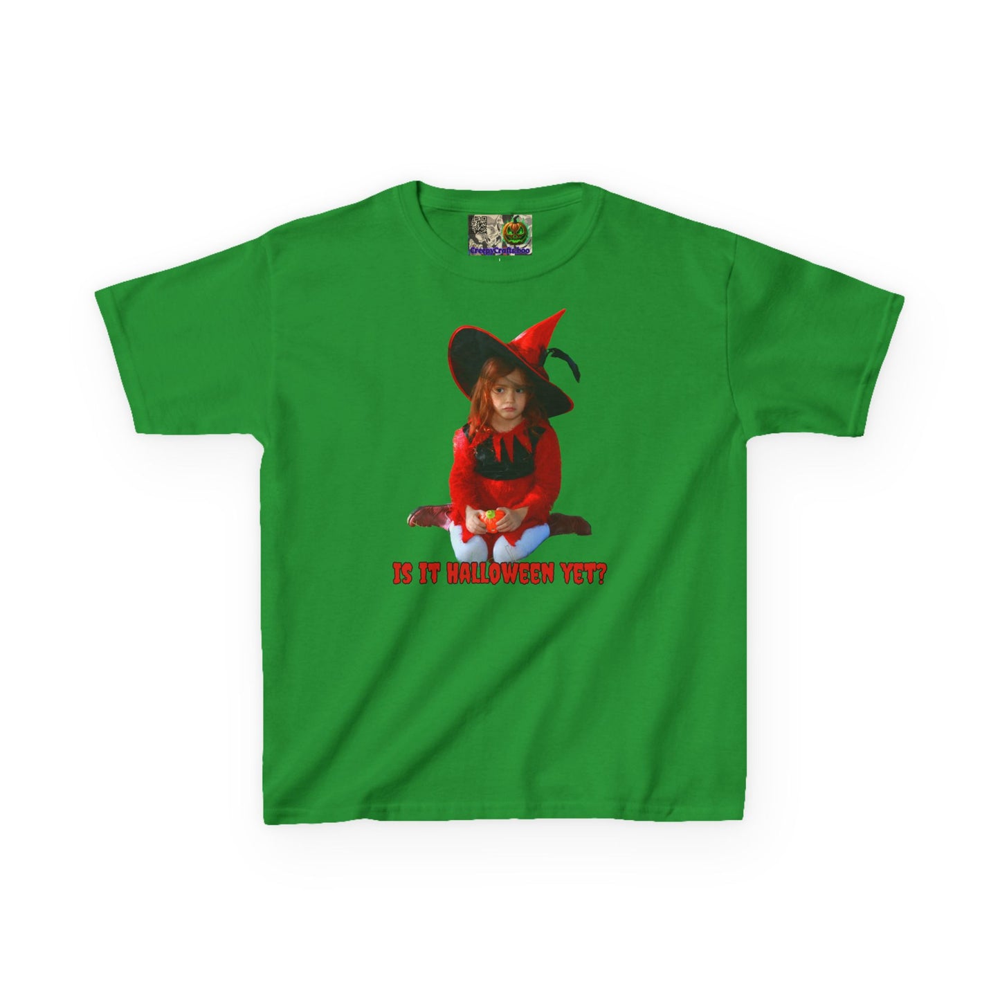 Is it Halloween yet? Kids Heavy Cotton™ Tee by CreepyCrafts.boo