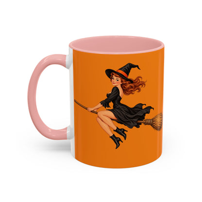 Hazel Hex Orange Accent Mug by CreepyCrafts.boo