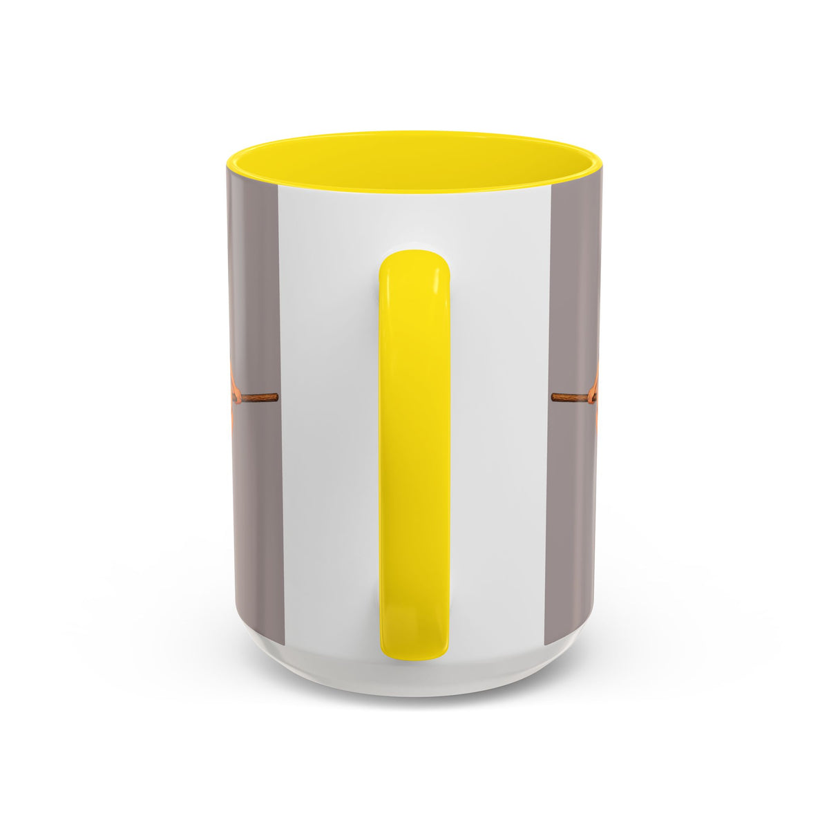 Hazel Hex Grey Accent Mug by CreepyCrafts.boo