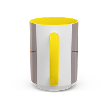 Hazel Hex Grey Accent Mug by CreepyCrafts.boo