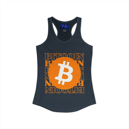 Bitcoin Bitcoin Bitcoin (BTC) Women's Racerback Tank Top by cypherpunkgear.com