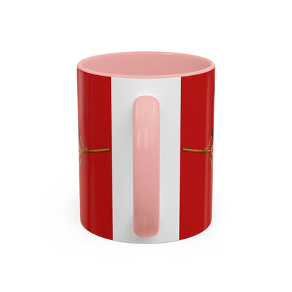 Velvet Vex Red Accent Mug by CreepyCrafts.boo