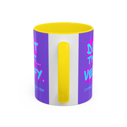 Don't Trust...Verify. Light Purple Accent Mug by cypherpunkgear.com