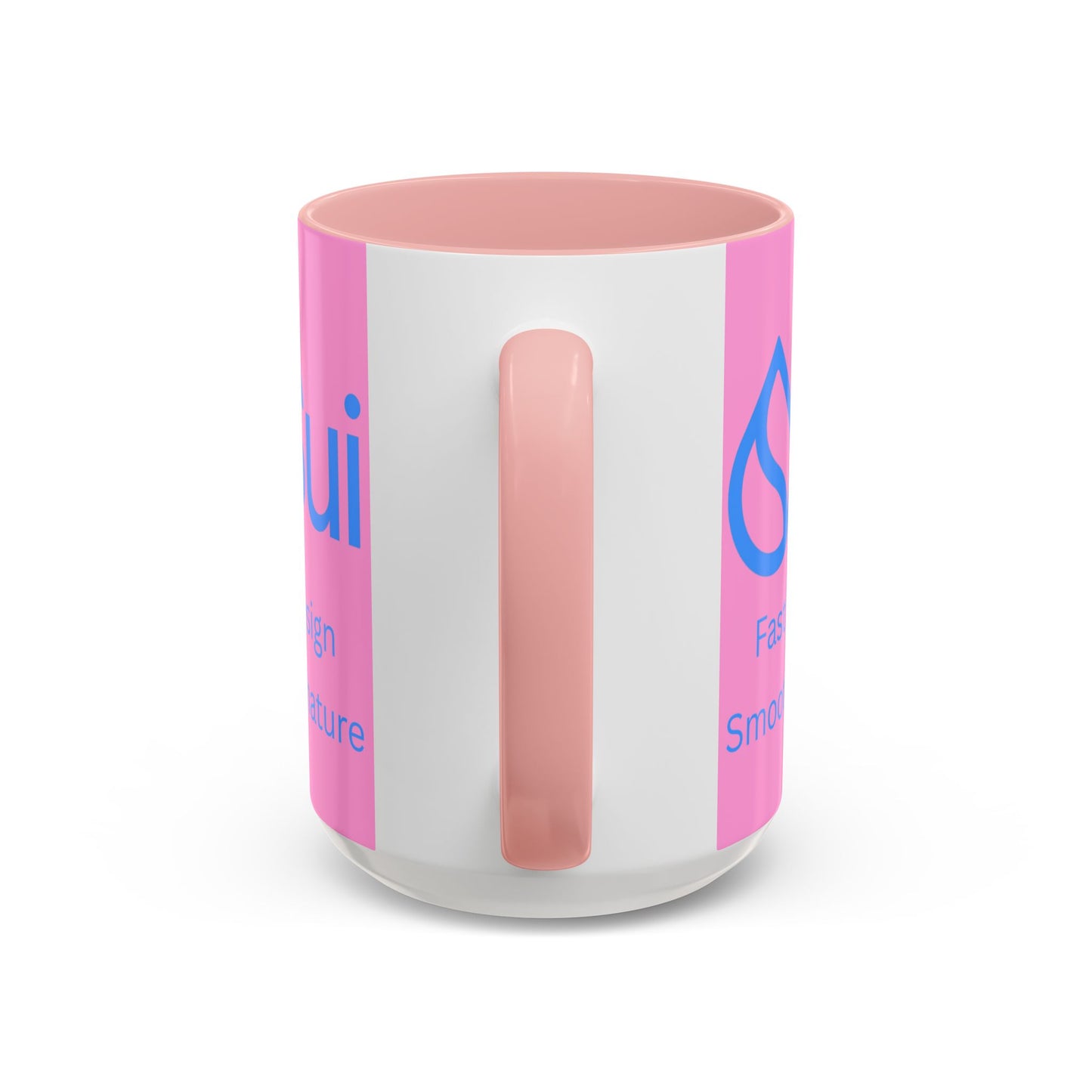 SUI Pink Accent Mug by cypherpunkgear.com