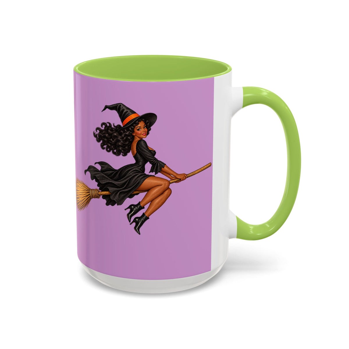 Velvet Vex Pink Accent Mug by CreepyCrafts.boo