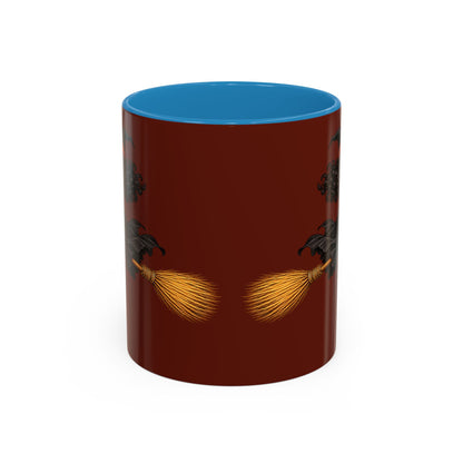 Velvet Vex Brown Accent Mug by CreepyCrafts.boo