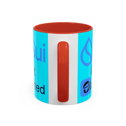 Sui: Get Slushed Light Blue Accent Mug by cypherpunkgear.com