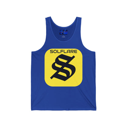 SolflareLogo Unisex Jersey Tank Top by cypherpunkgear.com