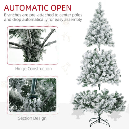 7.5ft Tall Prelit Artificial Christmas Tree