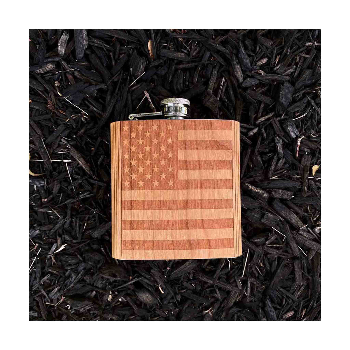 American Flag Flask