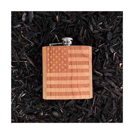 American Flag Flask