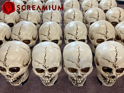 Giant Skull Animatronic Lamp Prop 20-Inch-Tall Heavy Duty Polyresin Halloween Decoration