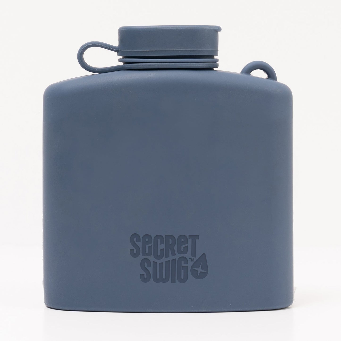 Signature Silicone Hip Flask 8Floz - Slate Blue