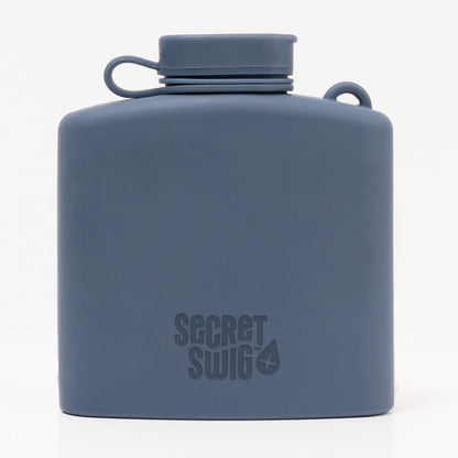 Signature Silicone Hip Flask 8Floz - Slate Blue