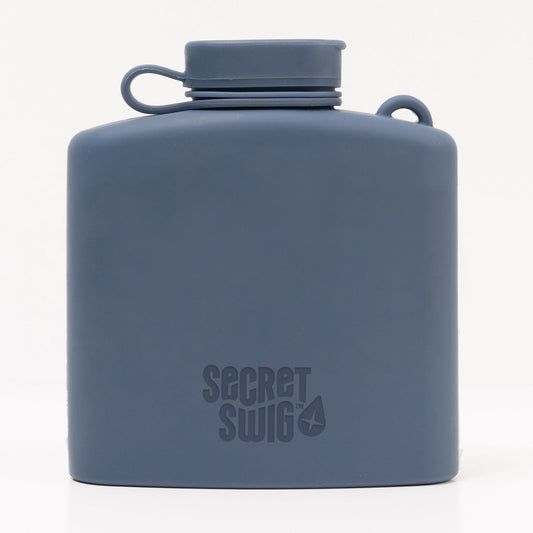 Signature Silicone Hip Flask 8Floz - Slate Blue