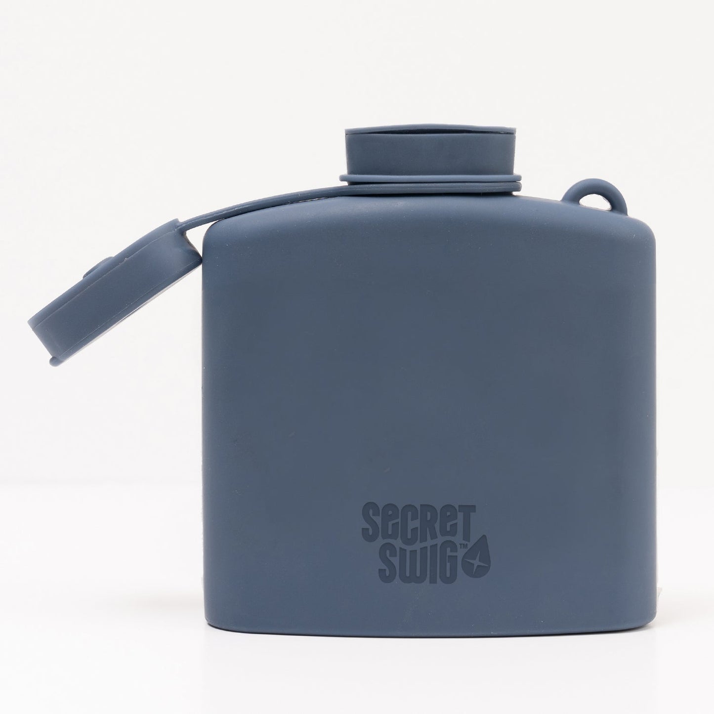 Signature Silicone Hip Flask 8Floz - Slate Blue