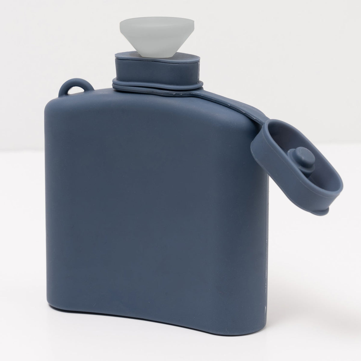 Signature Silicone Hip Flask 8Floz - Slate Blue