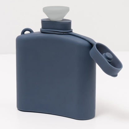 Signature Silicone Hip Flask 8Floz - Slate Blue