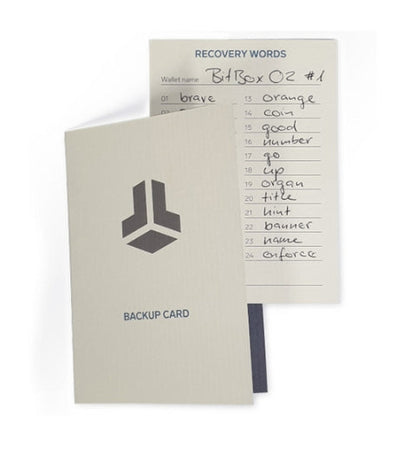 BitBox Bitcoin Backup Card 3 Pack