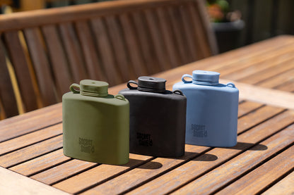 Signature Silicone Hip Flask 8Floz - Slate Blue