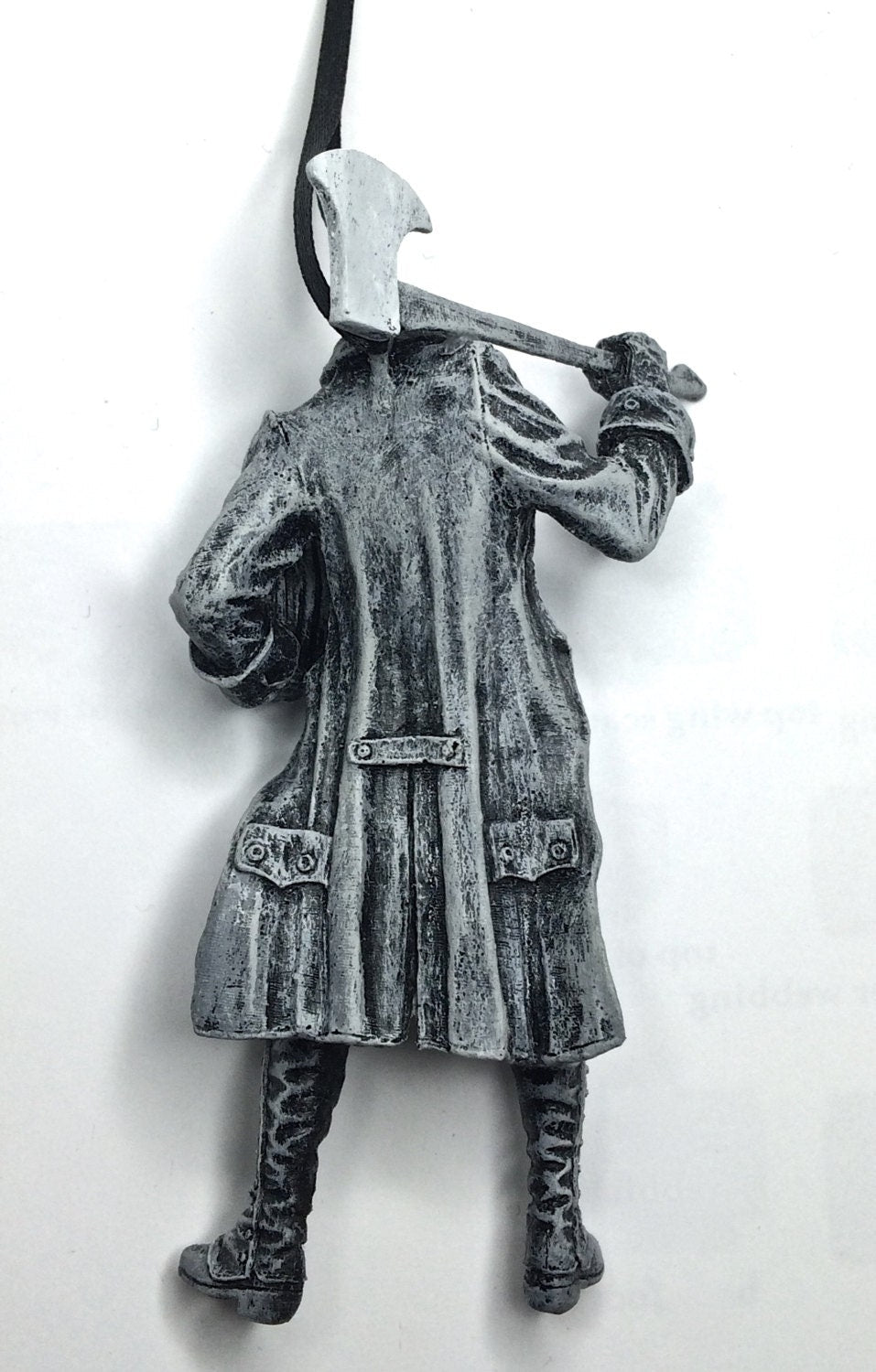 Headless Horseman Ornament, Hand Painted Resin Sculpture | Gothic Legend of Sleepy Hollow Figurine | Dark Art for Spooky Holiday Decor