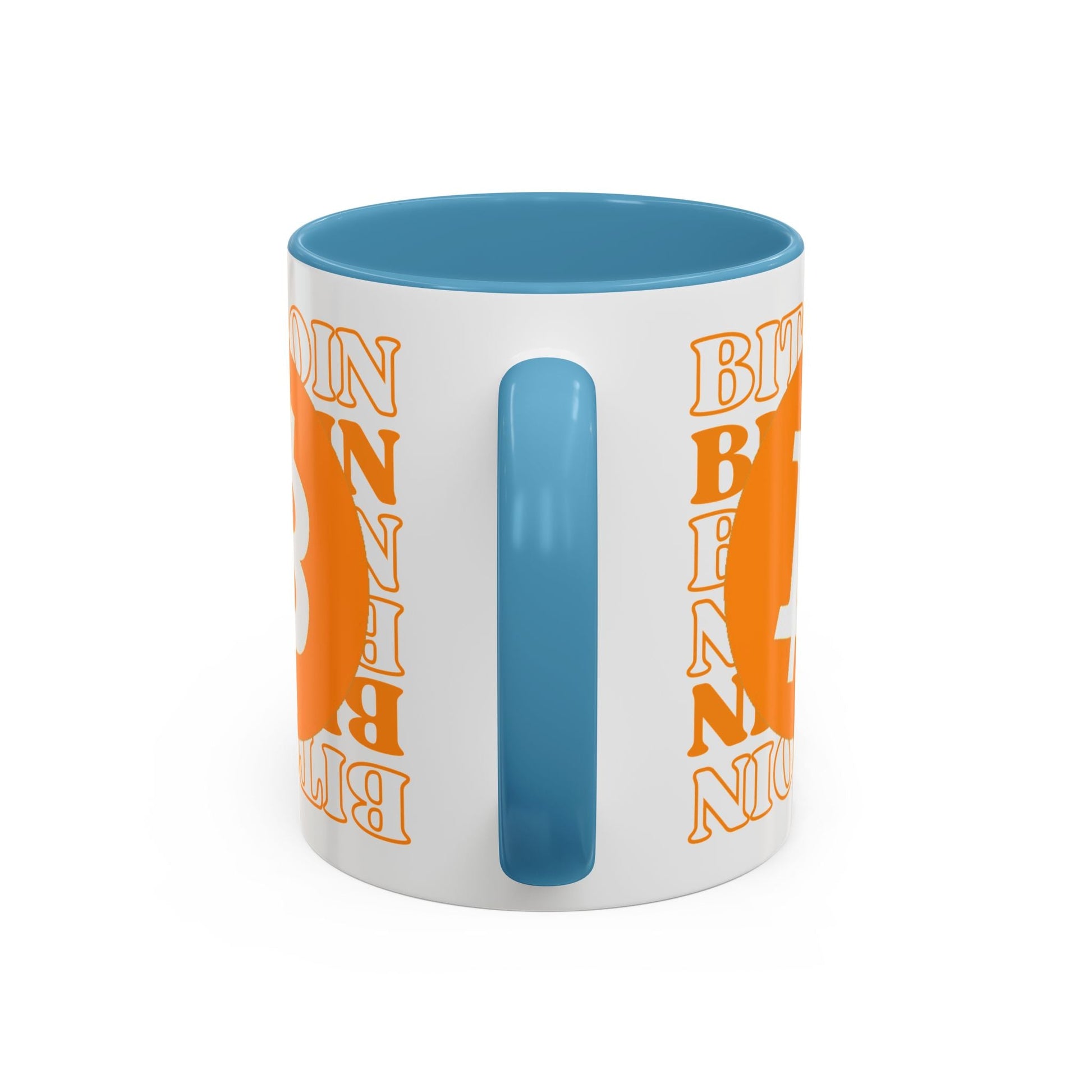 Bitcoin Bitcoin Bitcoin (BTC) Accent Mug by cypherpunkgear – cypherpunkgear.com | Cypherpunk Merch