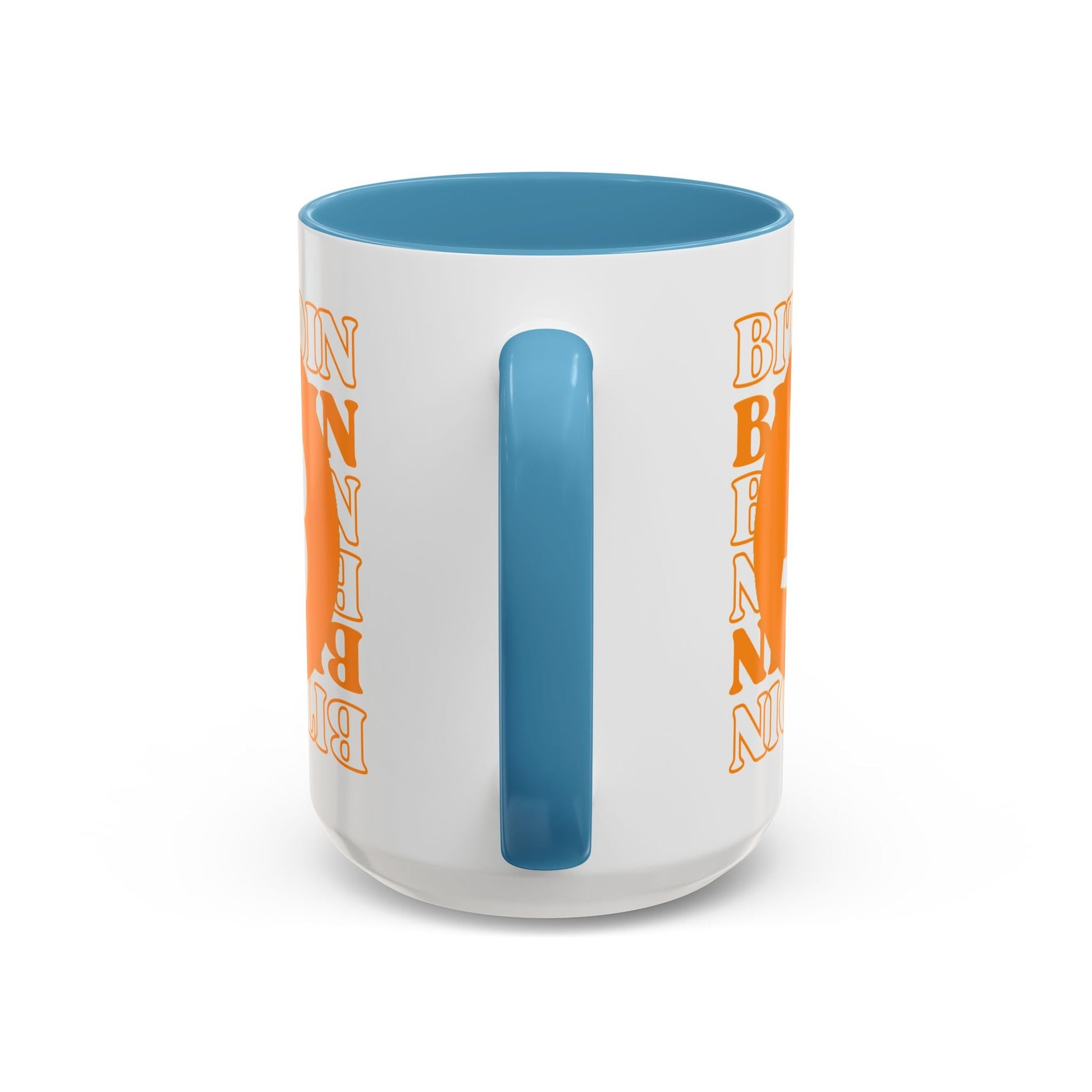 Bitcoin Bitcoin Bitcoin (BTC) Accent Mug by cypherpunkgear – cypherpunkgear.com | Cypherpunk Merch