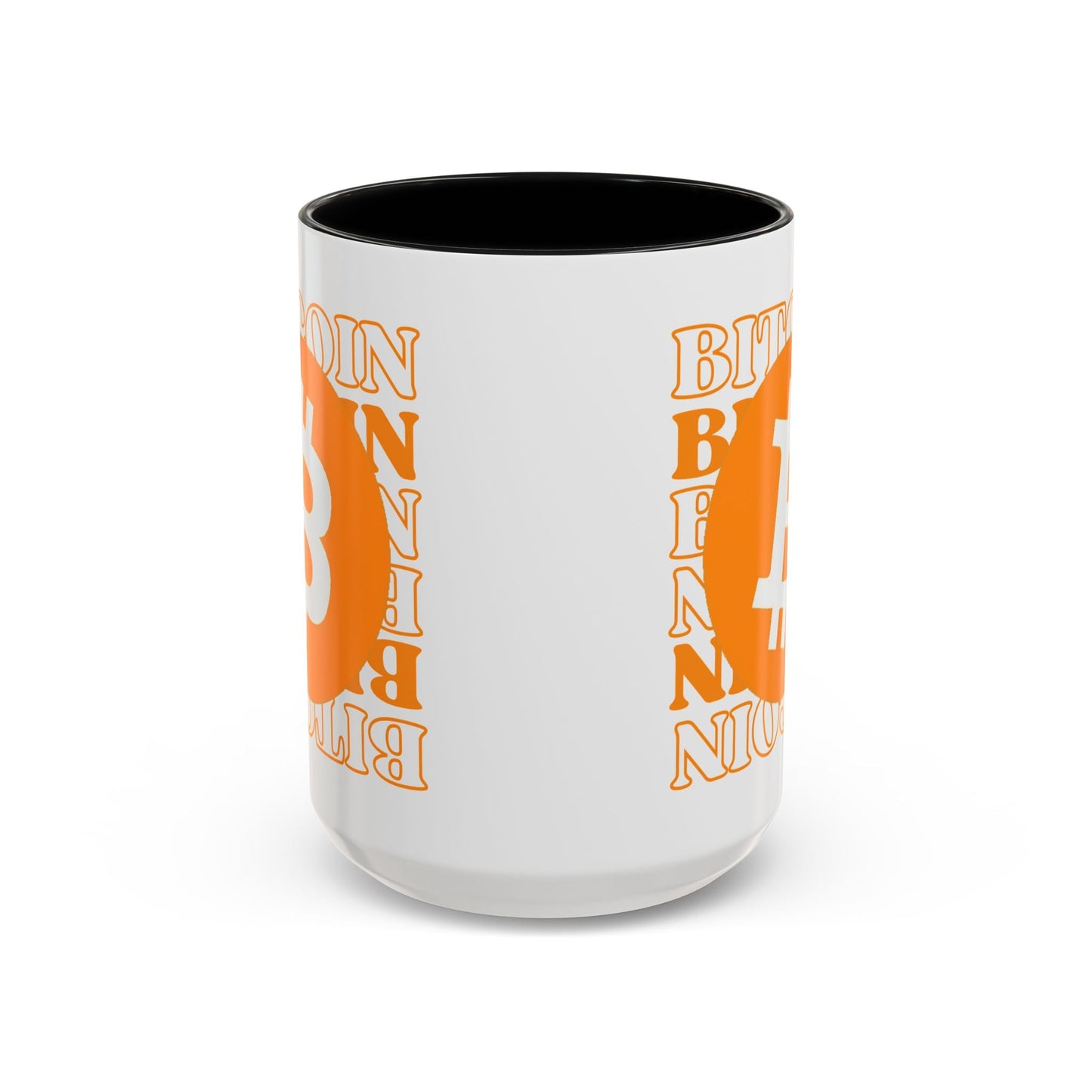 Bitcoin Bitcoin Bitcoin (BTC) Accent Mug by cypherpunkgear – cypherpunkgear.com | Cypherpunk Merch
