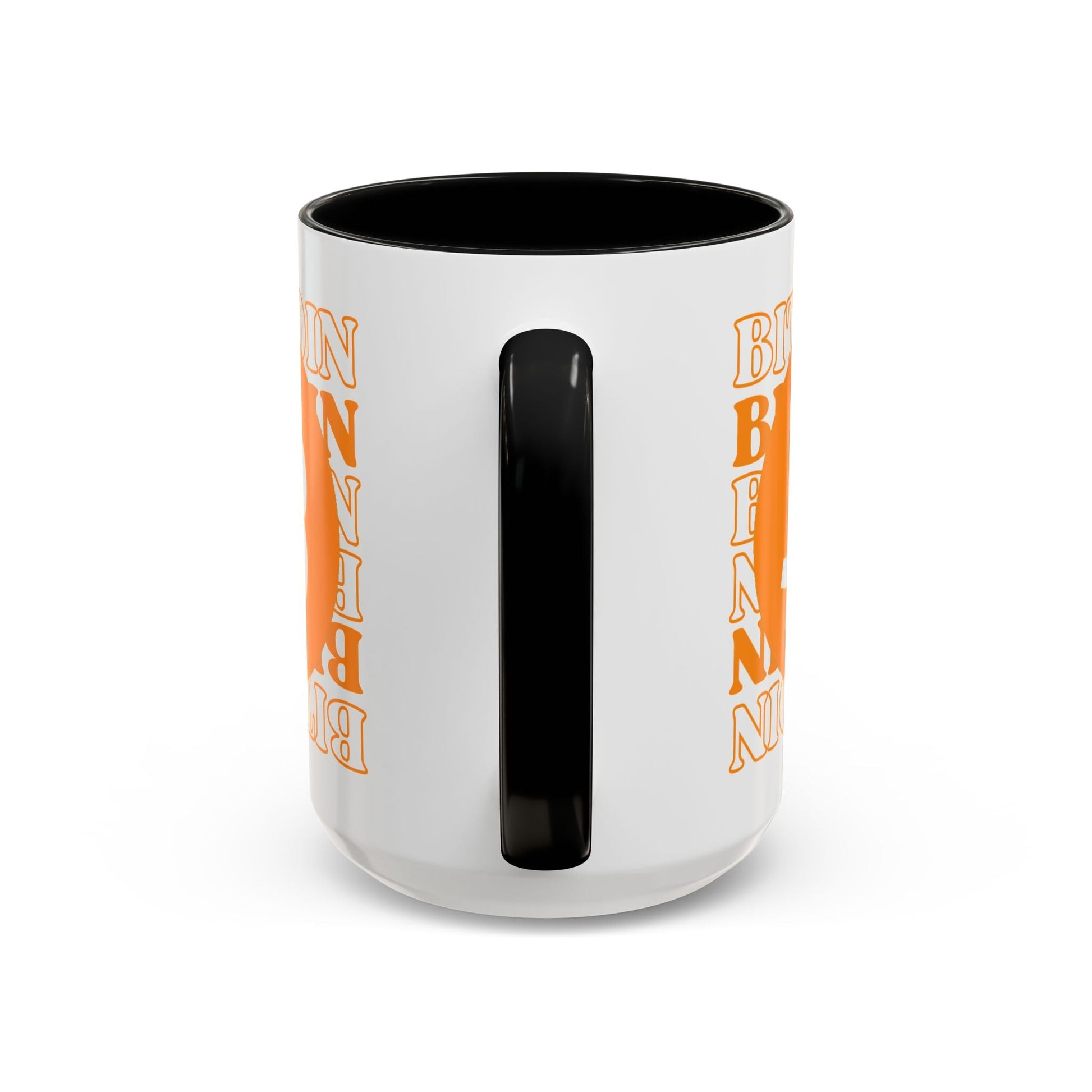Bitcoin Bitcoin Bitcoin (BTC) Accent Mug by cypherpunkgear – cypherpunkgear.com | Cypherpunk Merch