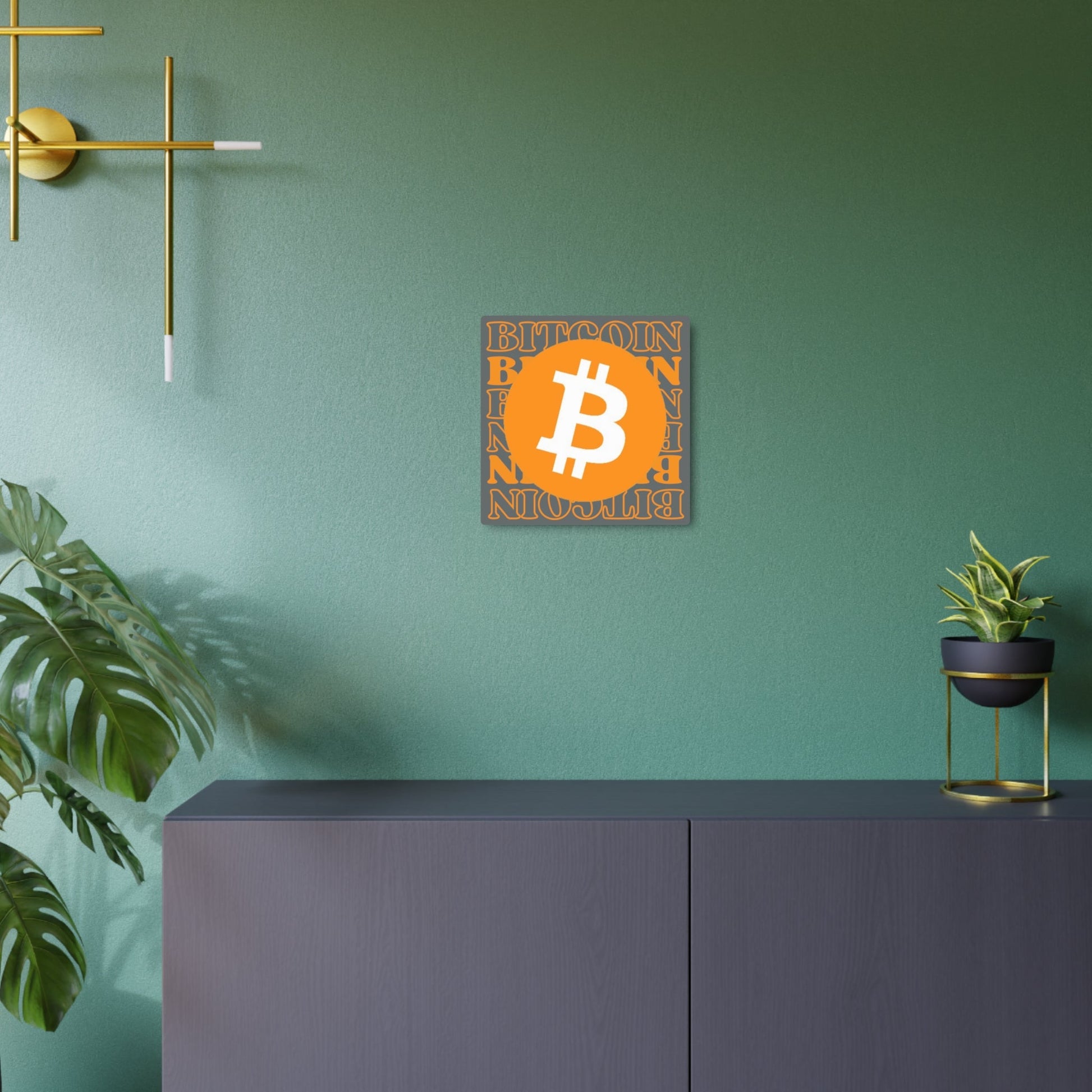 Bitcoin Bitcoin Bitcoin (BTC) Metal Art Sign by cypherpunkgear – cypherpunkgear.com | Cypherpunk Merch