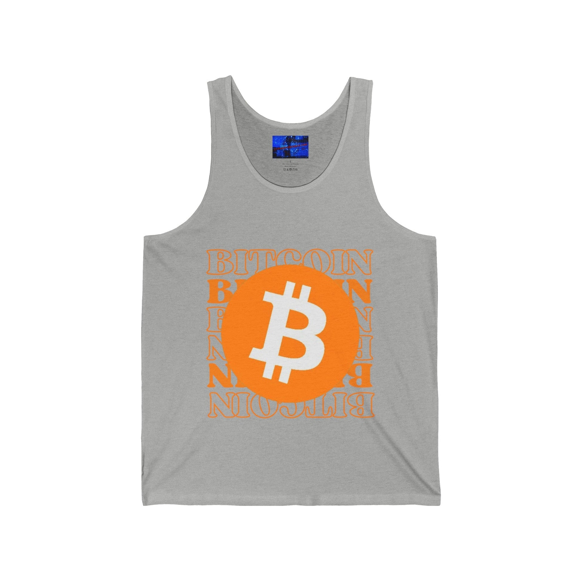 Bitcoin Bitcoin Bitcoin (BTC) Unisex Jersey Tank Top by cypherpunkgear – cypherpunkgear.com | Cypherpunk Merch