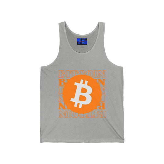 Bitcoin Bitcoin Bitcoin (BTC) Unisex Jersey Tank Top by cypherpunkgear – cypherpunkgear.com | Cypherpunk Merch